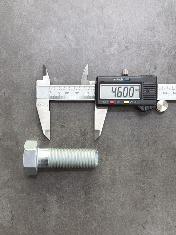 Болт М20х60х1,5 DIN 960 класс прочности 10.9 оцинкованный