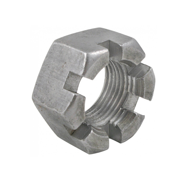 Гайка корончатая М27х2 S-41 Н-25 оцинкованная