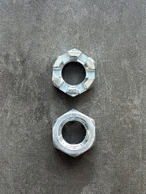 Гайка корончатая, прорезная низкая М16х1,5 ГОСТ 5919-73 , покрытие цинк