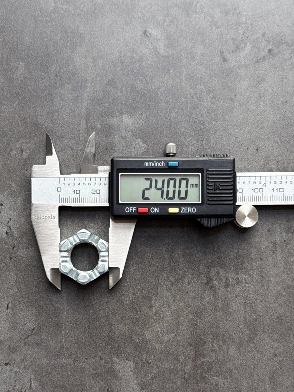 Гайка корончатая, прорезная низкая М16х1,5 ГОСТ 5919-73 класс прочности 10, покрытие цинк