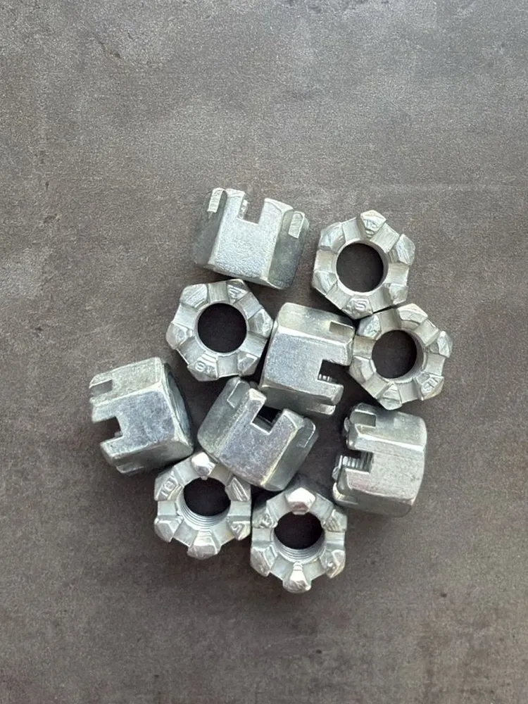 Гайка корончатая, прорезная М12 ГОСТ 5918-73 класс прочности 8