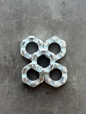 Гайка корончатая, прорезная низкая М12 ГОСТ 5933-73 класс прочности 10