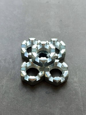 Гайка корончатая, прорезная низкая М14 ГОСТ 5933-73 класс прочности 10