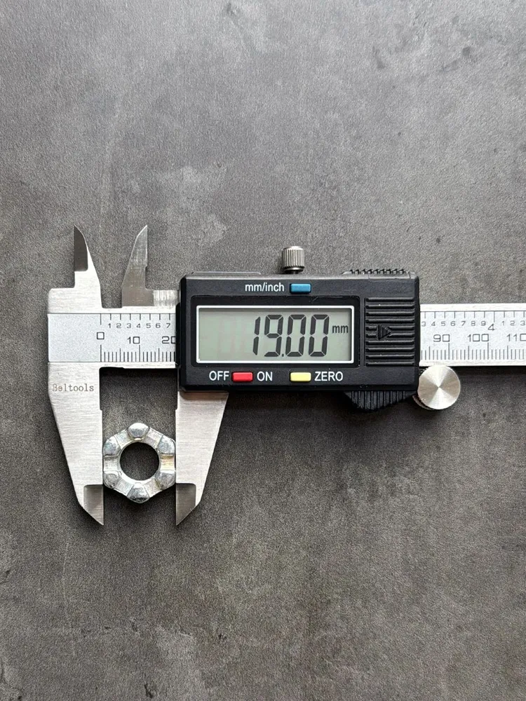 Гайка корончатая, прорезная низкая М12 ГОСТ 5919-73, класс прочности 8, покрытие цинк