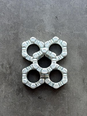 Гайка корончатая, прорезная М20х1,5 ОСТ 37.001.108-75