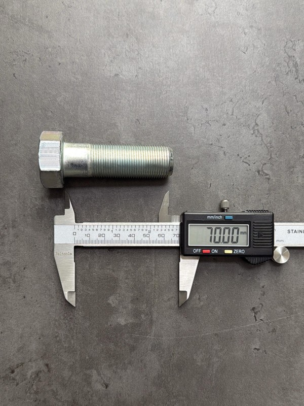 Болт М22х70х1,5 ГОСТ 7798-70 класс прочности 10.9, оцинкованный