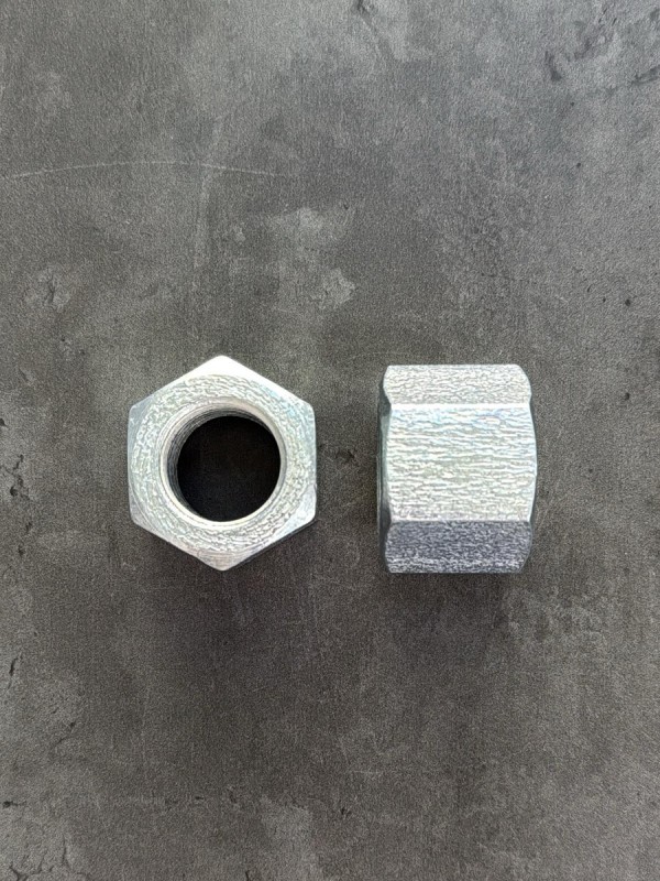 Гайка шестигранная высокая М24х2 ГОСТ 15523-70 кл. прочности 8, в цинке.